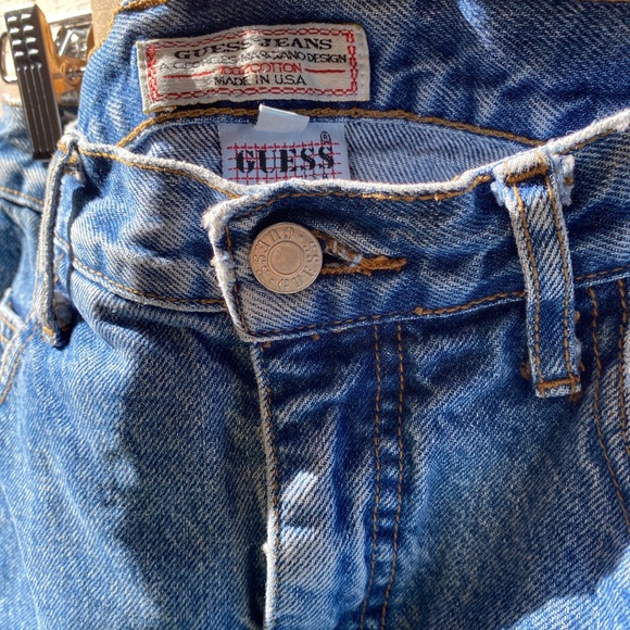 Vintage Guess Denim Jean Hi-Waisted Skirt 26W - Picture 5 of 15